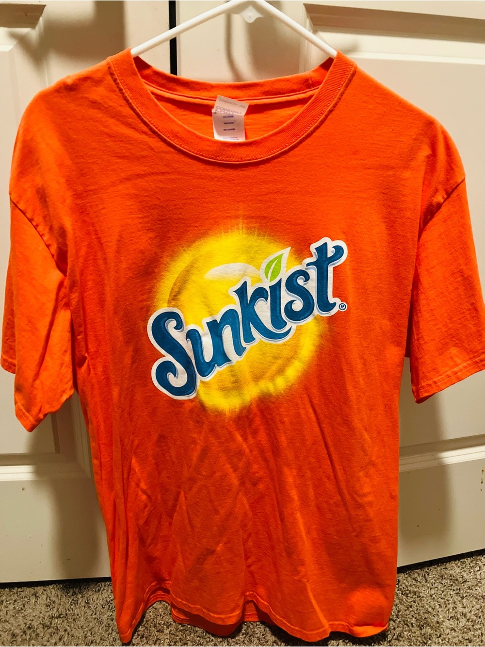 Orange Short Sleeve Logo Tee